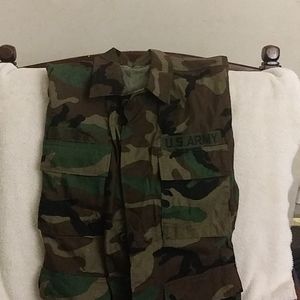 Authentic US Army camouflage jackets.
